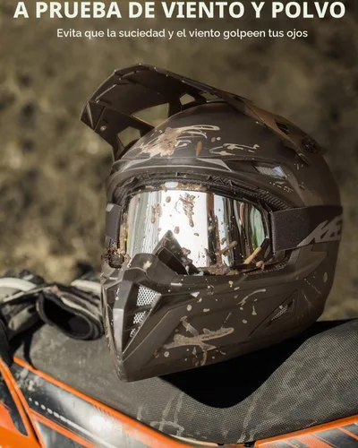 Vista 4 de KEMIMOTO Gafas de motocross y ATV/UTV con protección anti UV