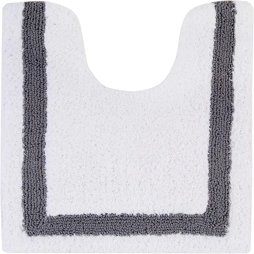 Vista 106 de Better Trends - Alfombra de baño 100% algodón reversible, altamente absorbente y lavable a máquina, suave, tapete de ducha para piso de baño