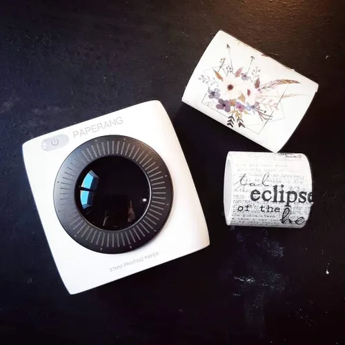 Vista 7 de Paperang P2 Mini impresora fotográfica móvil Bluetooth diario inalámbrico Tutorial Post impresora 304DPI con un rollo de papel térmico regalo gratis