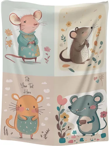 Vista 25 de Personalized Baby Blankets for Girls and Boy - Unique Cat, Birthday Gifts for Cat Lovers, Cat Dad Gifts for Men, and Funny Cat Gifts for Women 30" x