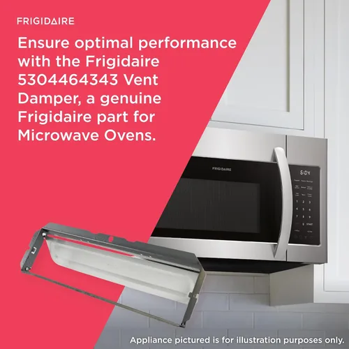 Vista 5 de Frigidaire 5304464343 Amortiguador de ventilación para hornos microondas Genuino