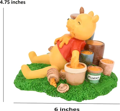Vista 7 de Tree Buddees Passed Out Pooh ~ Divertida figura decorativa de Winne The Pooh Had Too Much Hunny