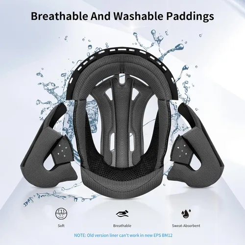 Vista 6 de Casco de cara completa FreedConn para motocicleta con Bluetooth 5.0 integrado, intercomunicador de 2 vías, con clasificación FMVSS-218, comunicación