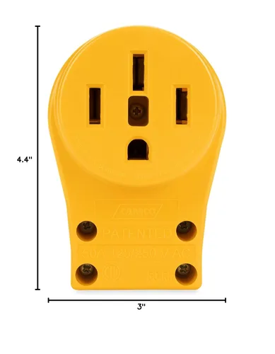 Vista 2 de Camco Mfg 55353 Reeemplazo de receptáculos 50 Amp