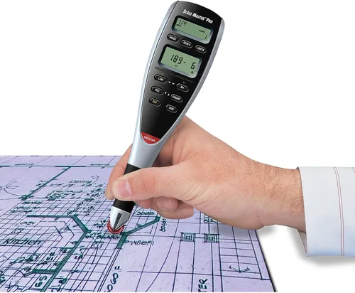 Vista 2 de Calculated Industries Scale Master Pro Medidor Digital de Planos de 7.3 Pulgadas (6025) 72 básculas imperiales y métricas integradas de EE. UU., 6