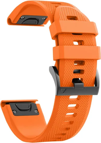 Vista 12 de ANCOOL - Correa para Garmin Fenix 5, de ajuste fácil, de silicona suave de 22 mm de ancho, correa de reloj para Garmin Fenix 5 Azul