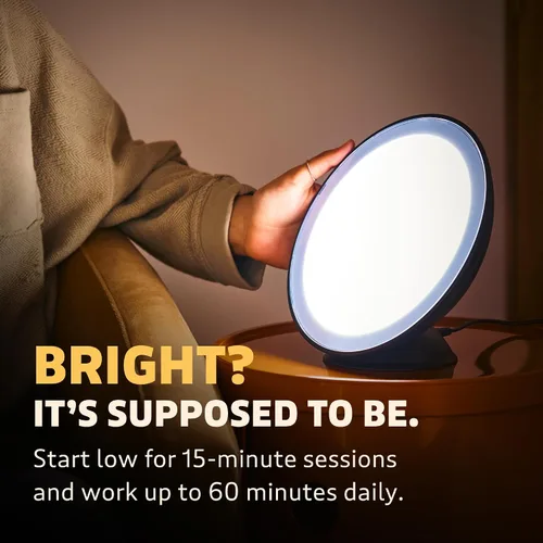Vista 6 de Circadian Optics Lampu Lámpara de Escritorio de Terapia de Luz Brillante Como se Vio en Shark Tank Brillo Ultra Potente de 10,000 LUX