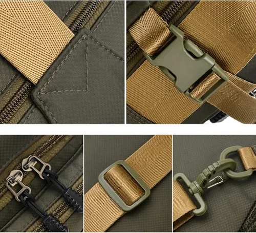 Vista 7 de KPYWZER Mochila de cuero para hombre
