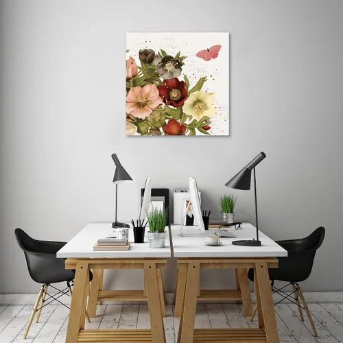Vista 6 de Jaxson Rea "Vintage Petals III Gallery Wrapped Canvas by Katie Pertiet, 24" x 24