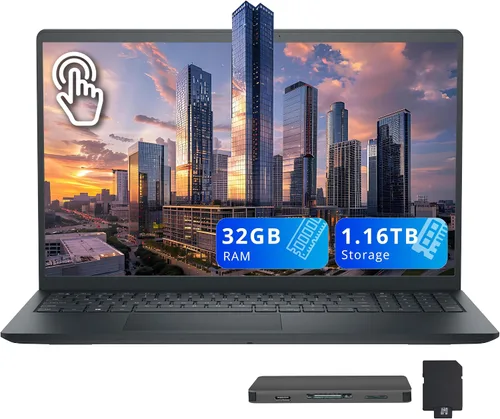 Vista 12 de Dell Laptop Inspiron 2021 con pantalla táctil FHD de 15.6 pulgadas, AMD Ryzen 5-3450U, memoria RAM de 8 GB, SSD PCIe de 256 GB, gráficos AMD Radeon