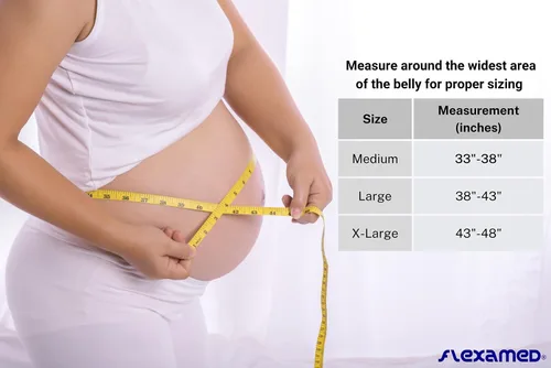 Vista 4 de FlexaMed - Soporte ajustable para embarazo y espalda de 6 pulgadas, grande