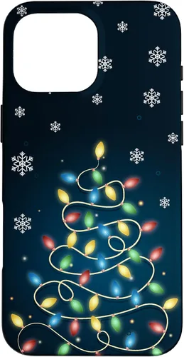 Vista 19 de Christmas Lights ICY Crystals Theme Snowflake Case for iPhone 17