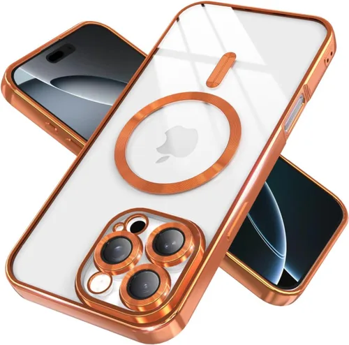 Vista 10 de IAIYOXI Funda magnética transparente para iPhone 7 con protección completa de lente de cámara, compatible con MagSafe, funda de teléfono de TPU