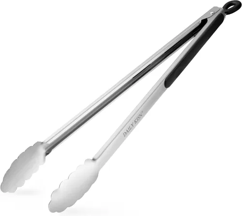 Vista 9 de Juego de 3 pinzas de cocina pequeñas de 7 pulgadas, pinzas de hielo de acero inoxidable, pinzas para alimentos, mini pinzas para servir aperitivos