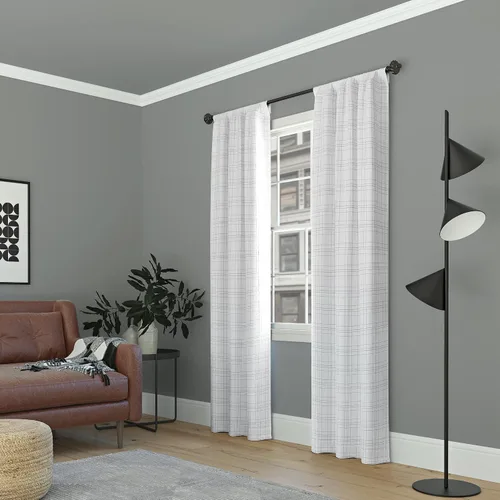 Vista 9 de Sun Zero Crestwood - Panel de cortina térmica opaca con pestaña trasera, 40 x 63 pulgadas, color blanco