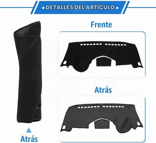 Vista 5 de Protector de cubierta de salpicadero para Chevy Trax 2014-2016 Cubierta antideslizante para tablero de consola central, protector de tapete