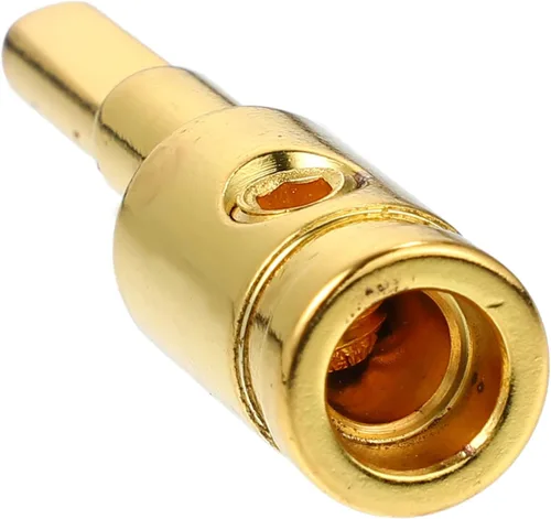 Vista 5 de X AUTOHAUX Reductor de entrada de amplificador de cobre calibre 8 audio estéreo para automóvil AWG Pin Power Reductor de cable de tierra tono dorado