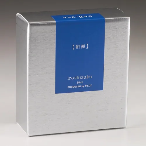 Vista 3 de PILOT Iroshizuku - Tinta para pluma estilográfica embotellada, Asa-Gao, Morning Glory (azul oscuro) botella de 1.7 fl oz (50ml) (69203)
