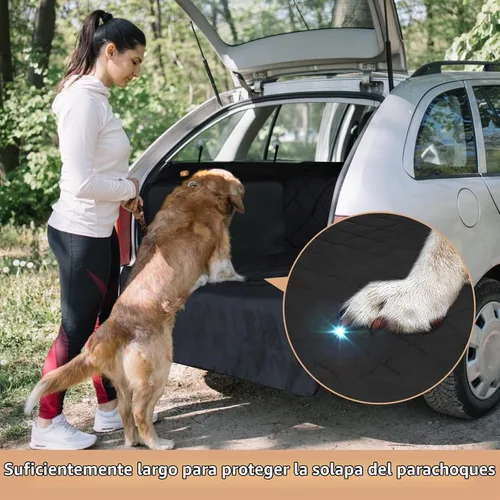 Vista 5 de F-color SUV Cargo Liner para perros - Funda impermeable para coche para perros SUV