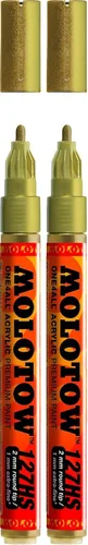 Vista 19 de Molotow ONE4ALL - Marcador de pintura acrílica, 0.059 in, negro metálico, 1 cada uno (127.501)