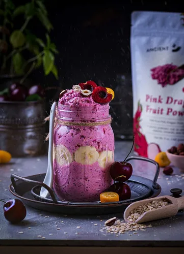 Vista 9 de Ancient Choice - Polvo de fruta del dragón rojo (4 onzas) USDA Orgánico liofilizado Pitaya sin OMG Colorante alimentario natural Superalimento