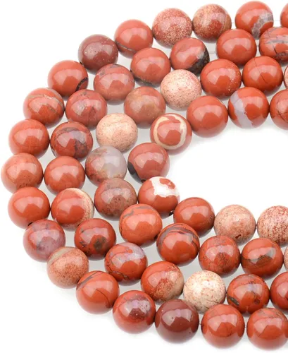 Vista 9 de Cuentas sueltas de 0.315 pulgadas/8mm de piedra natural redonda para hacer joyas con cordón elástico