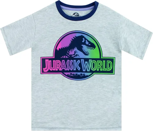 Vista 2 de Jurassic World Pijama de dinosaurio para niñas de manga corta