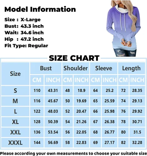 Vista 5 de JXQCWY Sudaderas con capucha de otoño para mujer, sudadera con capucha con cordón de ajuste largo y bloque de color para salir