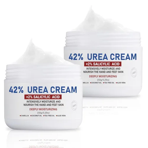 Vista 14 de OUKEYA Crema de urea 42% para secar la piel áspera 5.29 oz, con lima de pie