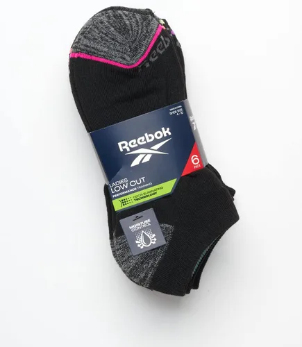 Vista 2 de Reebok Calcetines acolchados de corte bajo para mujer (6 unidades)