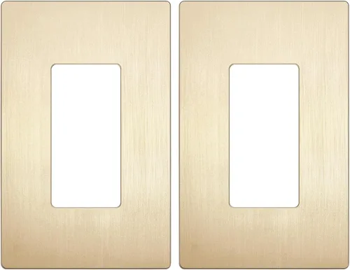 Vista 110 de LIDER Placa de pared decoradora, cubierta de interruptor sin tornillos