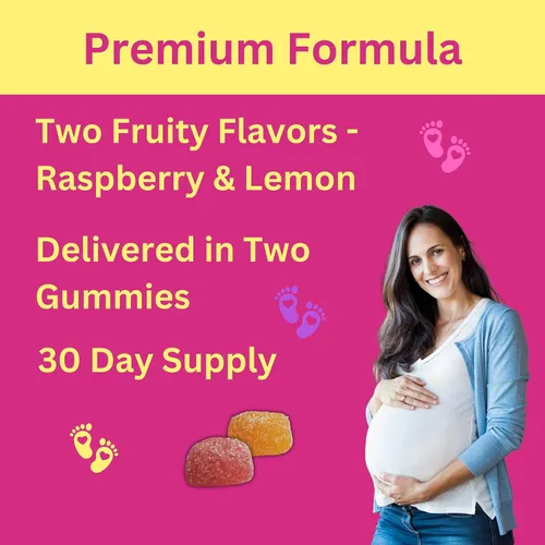 Vista 2 de Greenfield Nutritions - Gomitas prenatales halal con DHA y ácido fólico, multivitamínico prenatal esencial para el embarazo, contiene 17 vitaminas