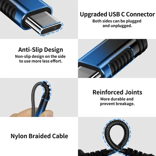Vista 4 de Adaptador de audio USB C a 0.138 in para Motorola Edge+ para iPhone 17 17e Air 16 16e 15 Pro, tipo C macho a hembra Aux Jack Dongle Cable