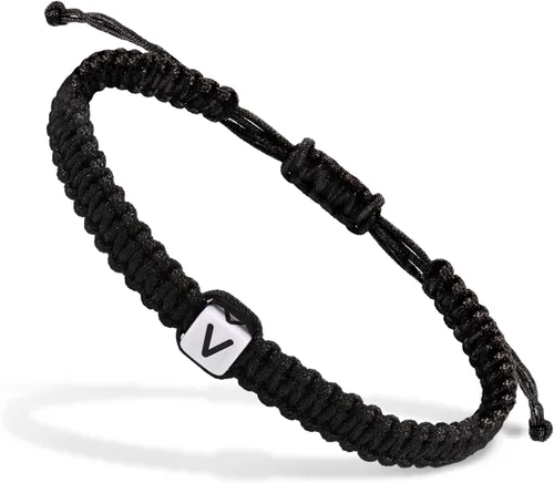 Vista 11 de Pulseras hechas a mano, pulseras para mujeres y hombres, pulsera ajustable con inicial, regalos de joyería para mamá, esposa, novia, ella, amigos