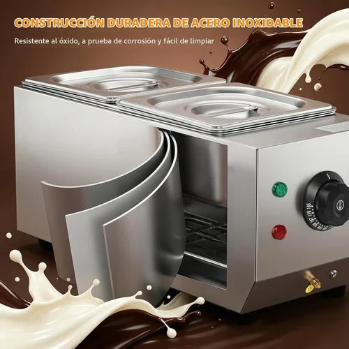 Vista 6 de WICHEMI Máquina de revenido de chocolate calentador de fusión de chocolate