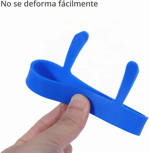 Vista 5 de 4 piezas de anillos de huevo de silicona, moldes antiadherentes redondos para desayuno, herramienta de molde para el hogar, anillos de cocina, molde