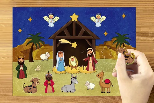 Vista 6 de D4DREAM Calcomanías de Natividad, calendario de Adviento para niños, calendario de Adviento de Navidad, calcomanías de calendario de cuenta