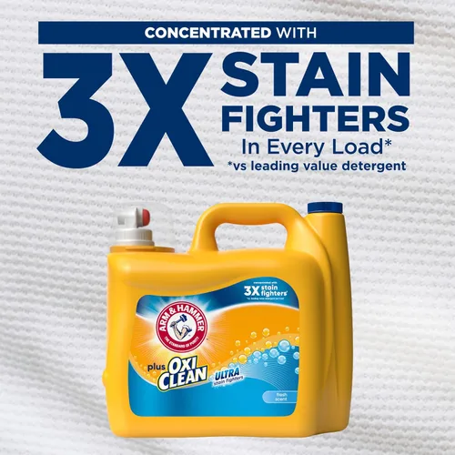 Vista 4 de ARM & HAMMER Plus OxiClean Ultra Stain Fighters - Detergente líquido