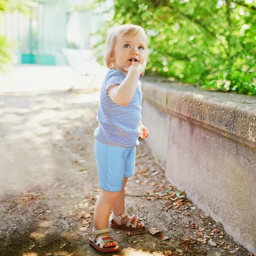 Vista 5 de Resinta Paquete de 4 pantalones cortos unisex de algodón transpirable para bebés y niños pequeños
