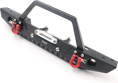 Vista 3 de KYX Parachoques delantero de metal Racing para Traxxas Trx4 Redcat Gen8 Scout II