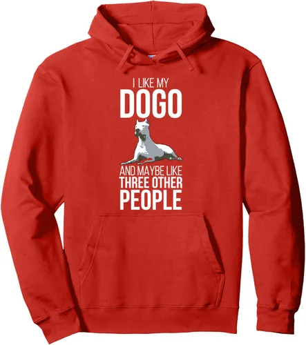 Vista 15 de Dogo Argentino Dog Pet Love Rescue Retro Hombres Mujeres Bark Pullover Hoodie