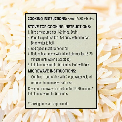 Vista 8 de Golden Crown Basmati Rice - Tarro de 32 onzas (2 libras) Arroz blanco de grano largo Sabor increíble, comidas saludables y olor aromático