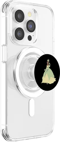 Vista 3 de Disney La princesa y la rana Tiana PopSockets MagSafe PopGrip para iPhone 10 aniversario