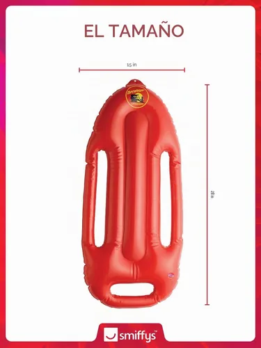 Vista 7 de Flotador salvavidas inflable Baywatch, talla única , Rojo