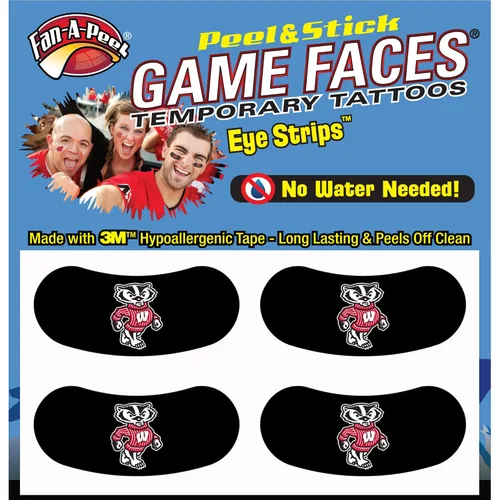 Vista 276 de Fan-A-Peel Tatuajes temporales sin agua del estado de Louisiana, hipoalergénicos, para despegar y pegar, tatuajes temporales impermeables
