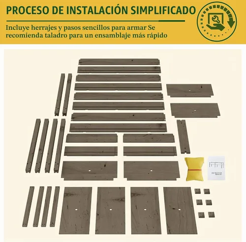 Vista 3 de MUPATER Cama de jardín elevada de 6 x 1.8 pies, maceta elevada de cedro con 8 agujeros de drenaje, espacio para macetas de 6.8 pies cúbicos, camas