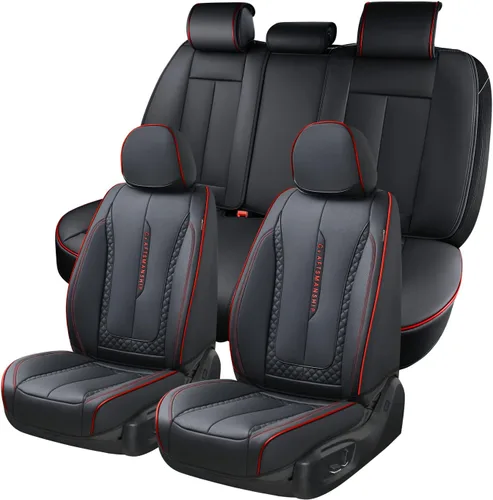 Vista 29 de Coverado - Fundas de asiento delantero de coche, fundas de asiento de cuero de lujo para automóviles, fundas de asiento de automóvil protectoras