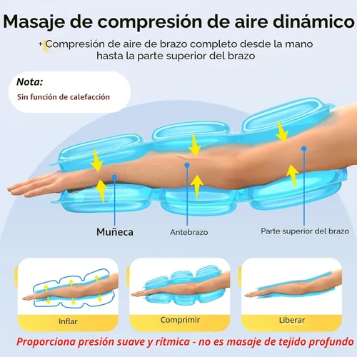 Vista 3 de Comfytemp Masajeador S del brazo de la compresión del aire, dispositivo