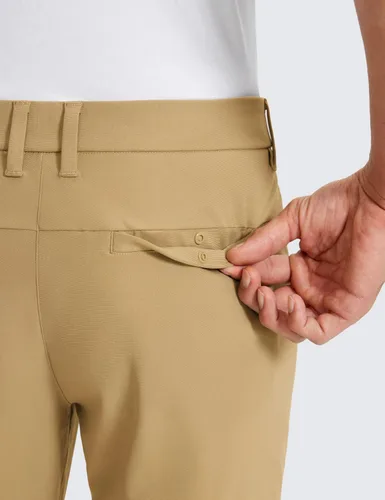 Vista 4 de CRZ YOGA - Pantalones de golf cómodos para hombre, para usar todo el día, 303234 pulgadas, secado rápido, ligeros, con bolsillos, casuales