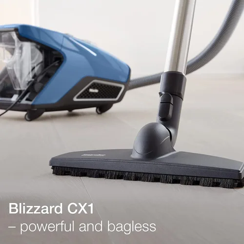 Vista 9 de Miele Blizzard CX1 Turbo Team - Aspiradora sin bolsa, color azul tecnológico con STB 305-3 TurboTeQ, SBB 300-3 Parquet Twister Floorhead, cepillo